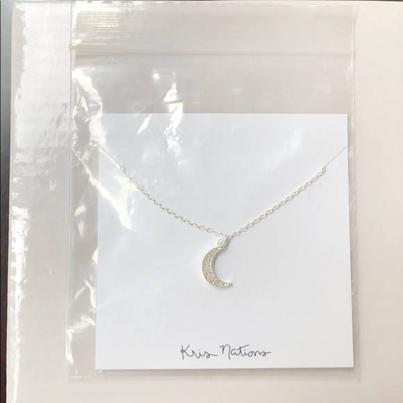 🆕 Opalescent Moon Necklace Kris Nations - Picture 3 of 5